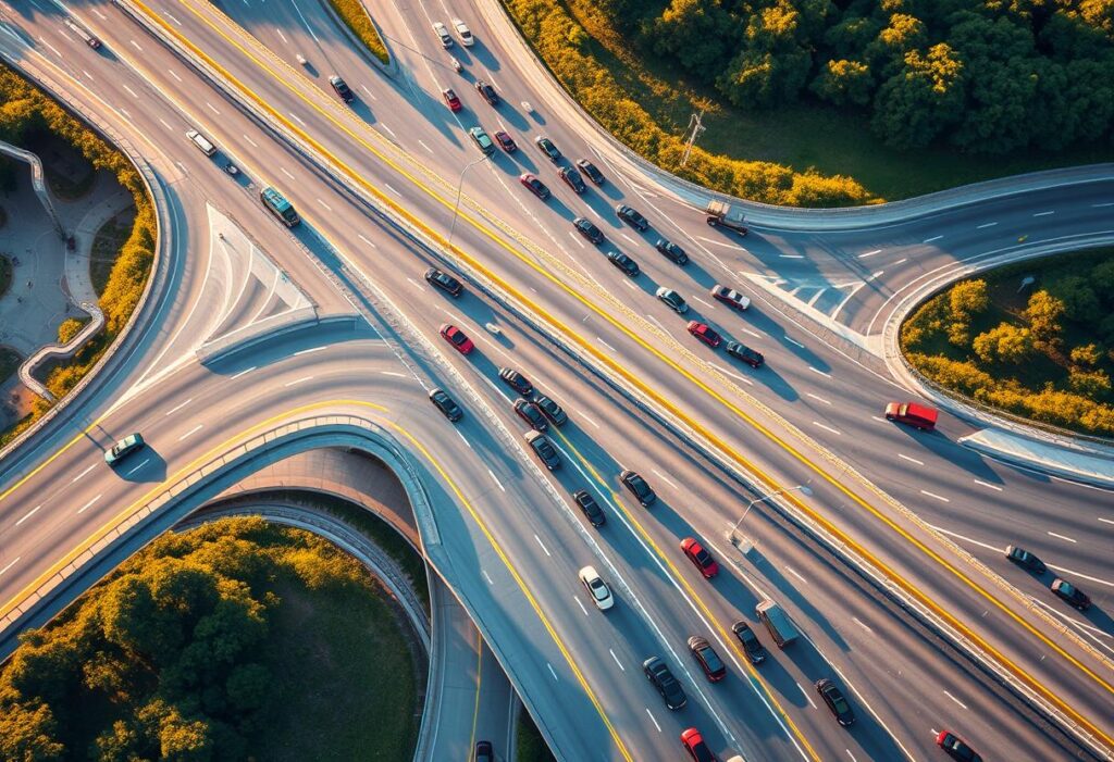 Clover leaf interchange