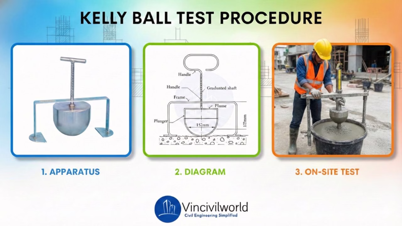 Kelly Ball Test for Workability of Concrete
