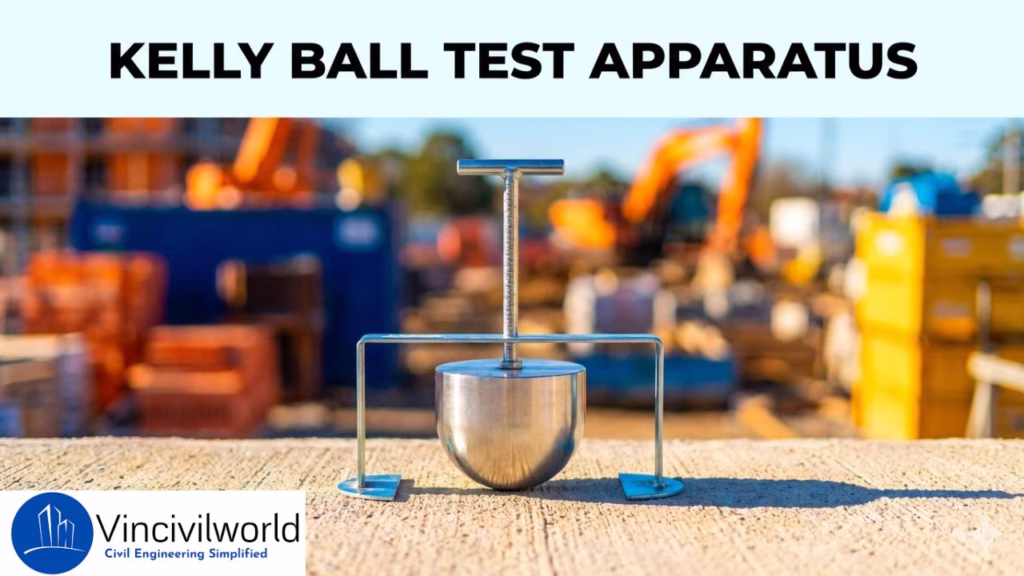 kelly ball test apparatus for workability of concrete
