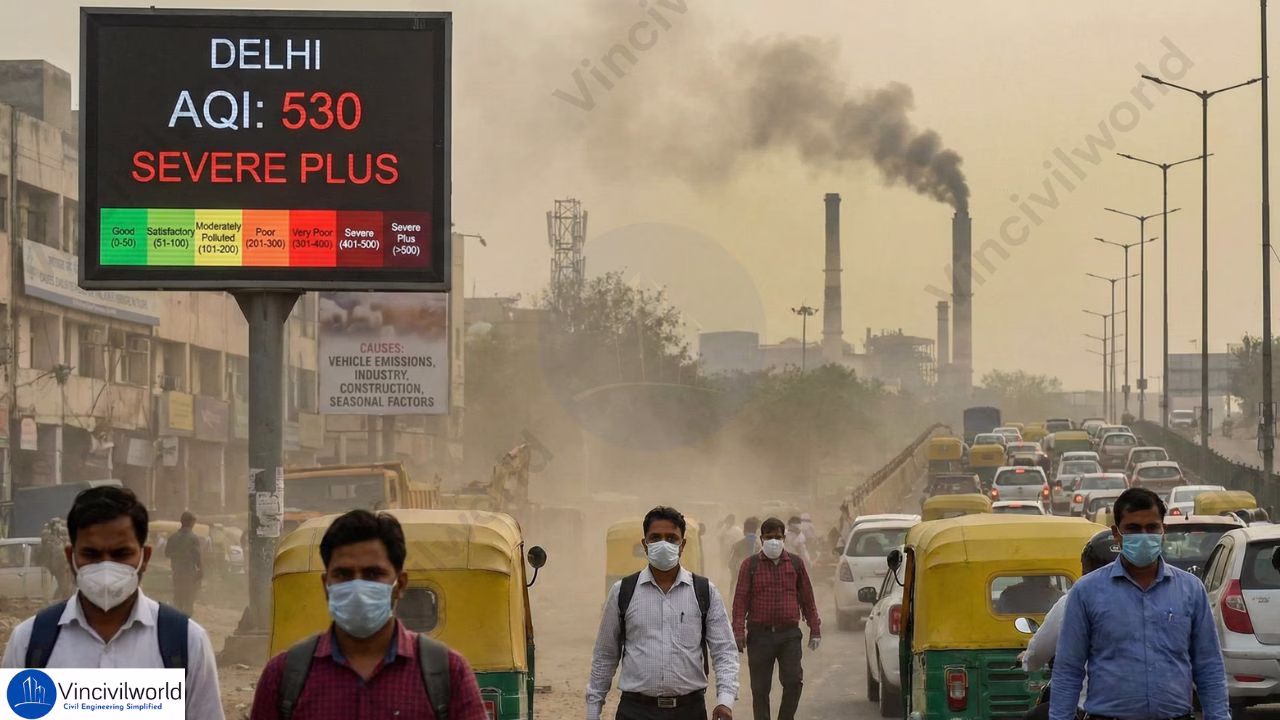 Air Quality Index in Delhi – AQI categories and Causes