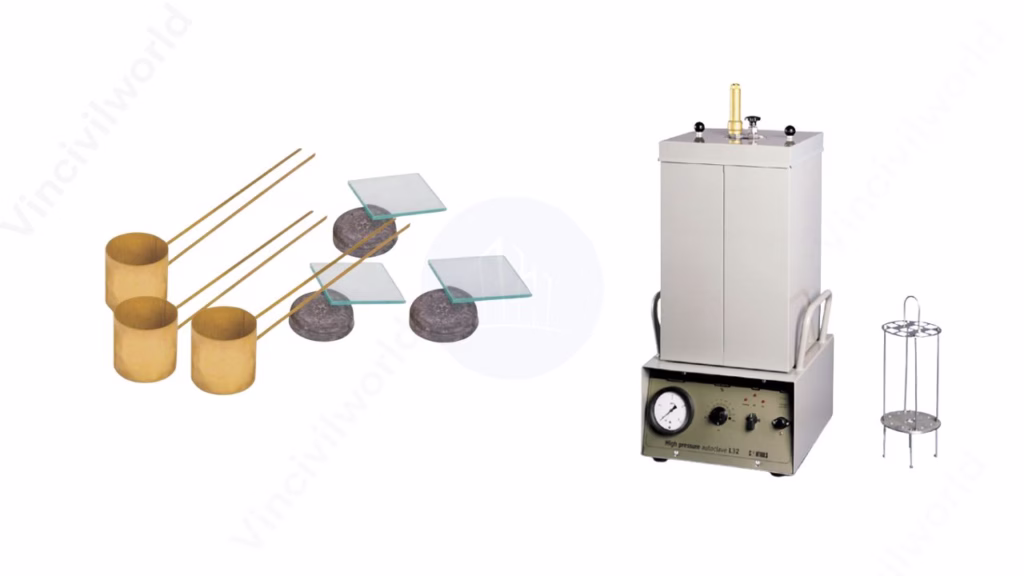 Soundness testing of cement apparatus