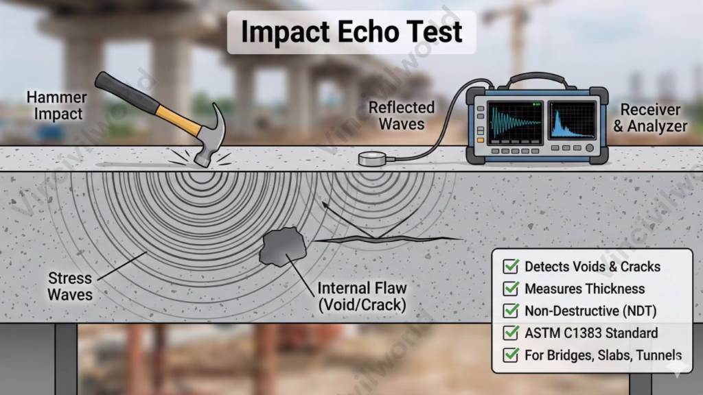 Impact Eco test - Non destructive testing of concrete