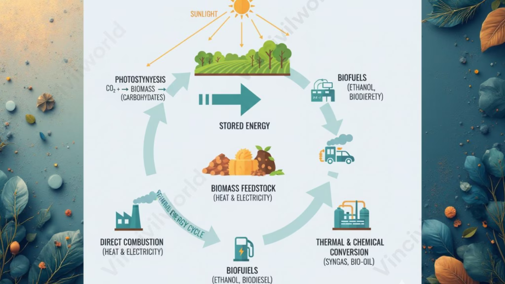 How biomass energy works?