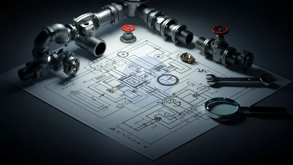 Piping isometric drawing symbols